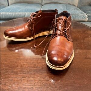 Cole Haan Brown Leather Chukka Casual Boots Mens Size 10